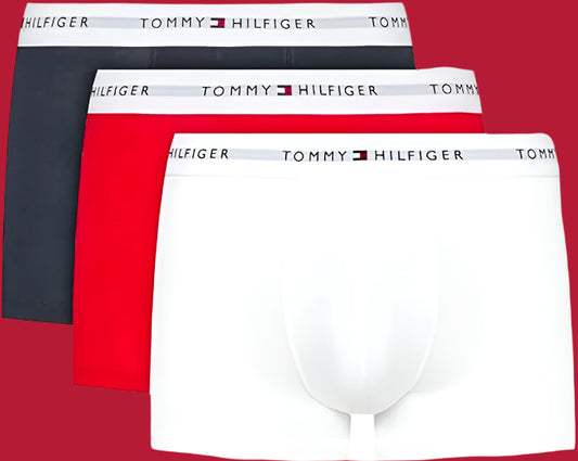 Tommy Hilfiger Signature Cotton Essentials Trunk Black/White/Red